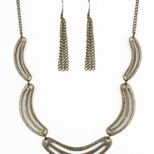 Copper necklace and earrings